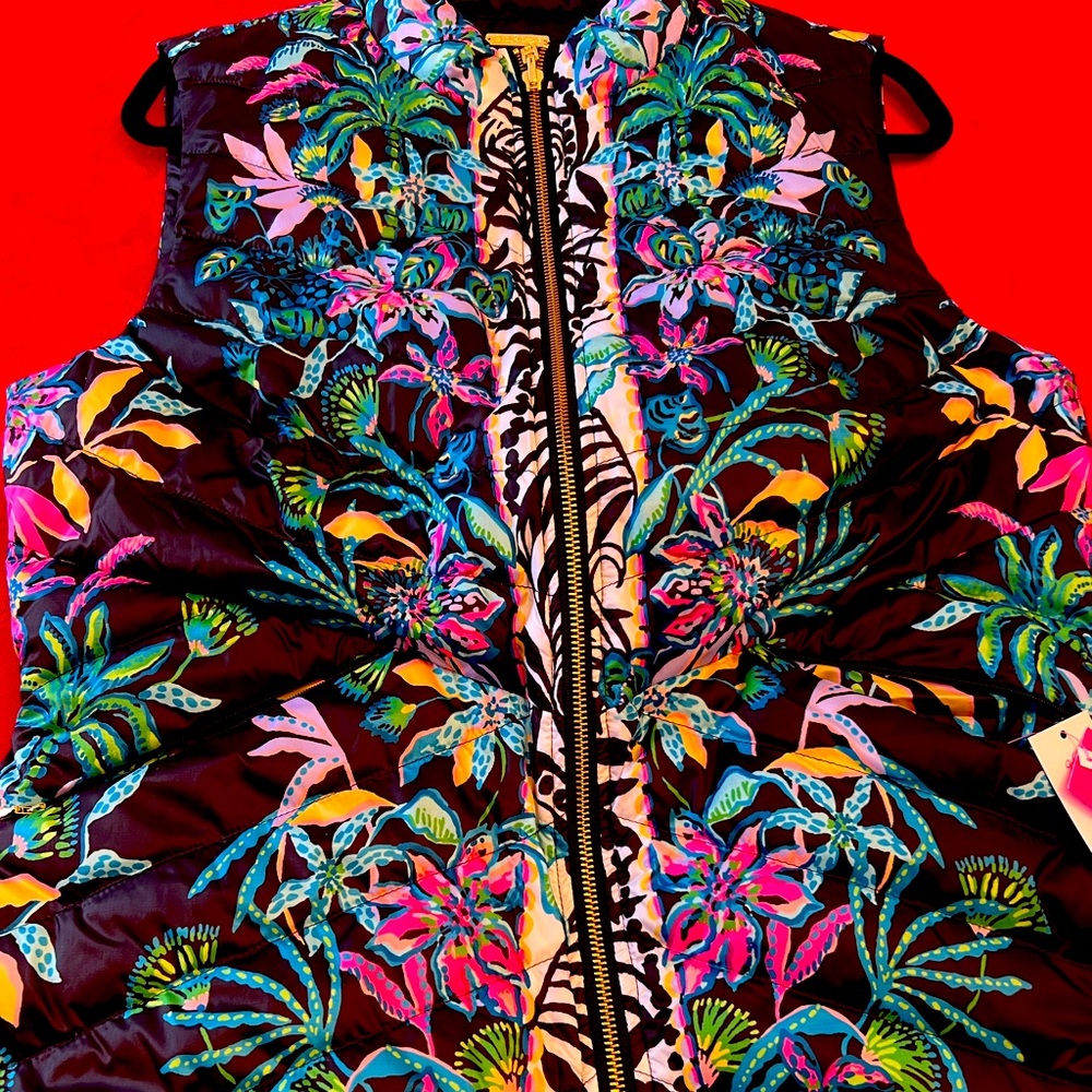 Lilly Pulitzer Deanne Reversible Vest NWT size Large